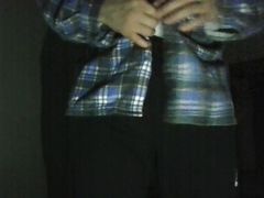 Chubby guy undresses and cums on webcam