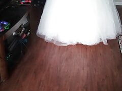 Showing proper love to an overprotective brides wedding dress