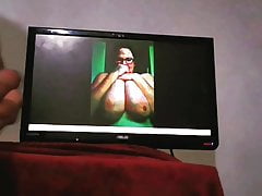 Tribute for huge breasted milf - dropping long cum ropes