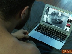 Muscle Hairy Man Bi-Racial With Popshot