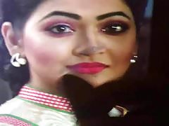 BD actress Badhon sexy face cumshot