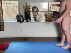 Danny Wilcoxx In Short Muscle Twink Stretches