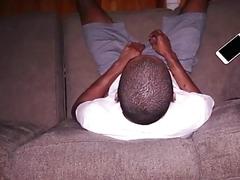 Black guy can't get enough dick in interracial blowjob