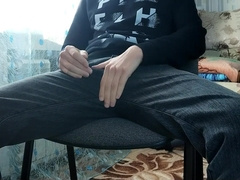 came from school to jack his massive white fuck-stick