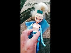 Frozen Elsa doll cock and cum tribute