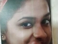 Actress keerthi suresh face rubbing
