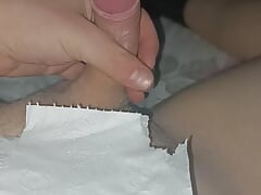 Slowly masturbation with one hand