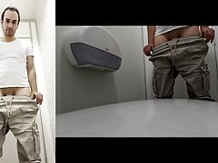 Lunch Break Lust: Office Toilet Masturbation