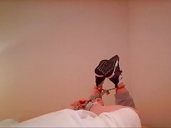 Myself hogtied with Adidas NMD
