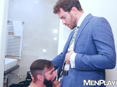 Suited Charlie Cherry raw pounds soaked plumber Dani Robles