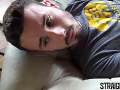 ultra-cute heterosexual Latino doggy style barebacked for some money