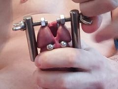 I am putting on my cock-stretcher