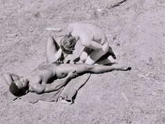 Two amateur dudes enjoy a hot interracial fuck waterside