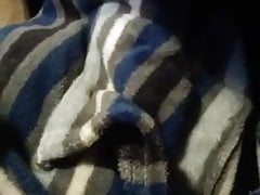 Fondling my Hairy Cock in Robe