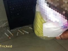 Real tricked neighbor fucked sister-in-law's swollen pussy in a fierce way