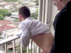 Tiao fucked by young straight boy