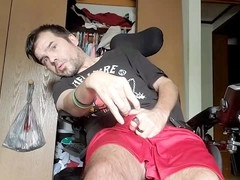 Guided, hung dad cam show, solo cumming fast