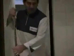 Without a condom Parent in the Gas Station TOILET