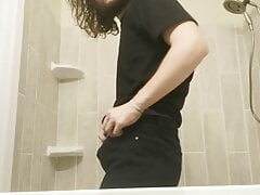 Butt and cock reveal, young gay undress