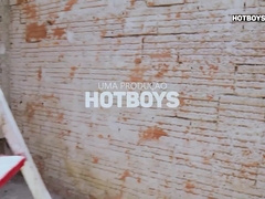 2 brand fresh pirocudos screwed the older dude's booty in the middle of the work