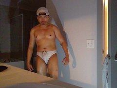 Jerking & Cumming After Shower!