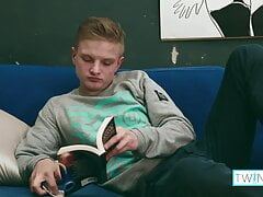 Young Blonde Twink Jacob Strokes His Rock Hard Meat Naked!