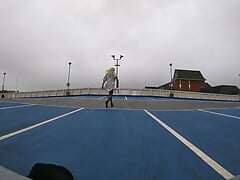 Windy day in the Car Park