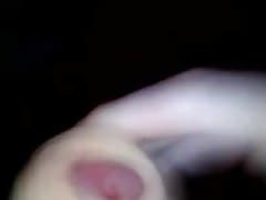 He masturbates in front of a video pornography