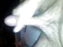 Stroking my throbbing hard cock