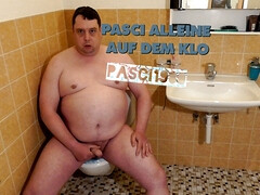 Pasci alone in the toilet