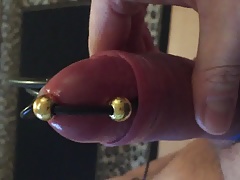 Plunging Pete Cum with e-stim