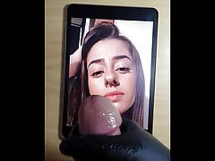 Cum tribute #2 to Tainah's BIG nose