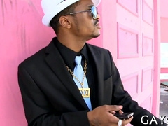 Homo Black Rump gets his meat pipe stuffed with hot black cocks