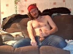 Hunk, otter, cum in jeans