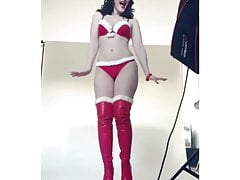 Lady in red