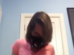 Femboy unclothes does anal invasion and fumbles herself to climax