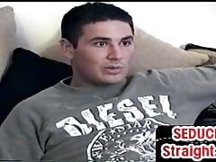 Homemade str8 guy wanked by gay during masturbation