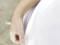 Cock, t-shirt and feet