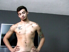 Tattooed teen fucked bareback by older man