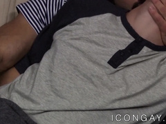 Huge alpha male ass destroys young skinny homosexual