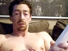 First time using a Hitachi wand on my dick on camera DMVToyLover223