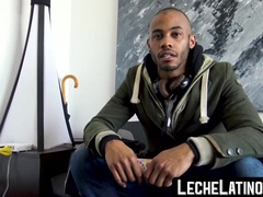 LecheLatinos.com - Muscular young Latino barebacked and fed cum for money in POV