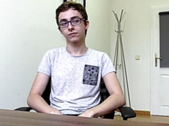 Total geek gets gaped in a POV porn movie