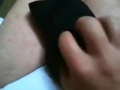 Jerking off into his underpants