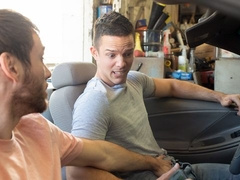 Repair store public anal with Max Adonis and Nic Sahara
