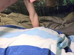 Gay butt, orgasm contractions, humping pillow