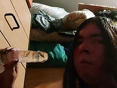 Gay dildo blowjob