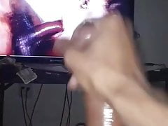 Big dick stroking