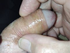 So horny tonight, close up foreskin fun.