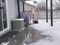 Micropenis Jeffery Heuett Shoveling Snow Naked